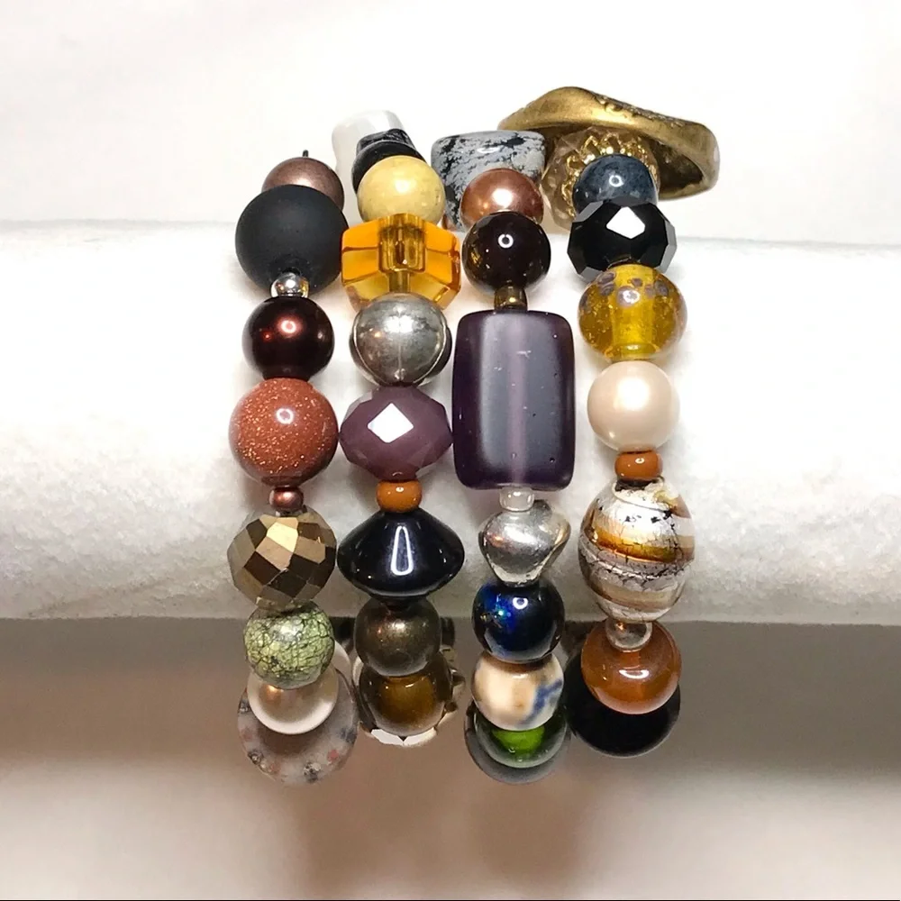 Handmade Bracelet with Vintage and Modern Elements (NB29-4H) New Without Tags - Picture 4 of 9